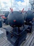 Naast mijnen 'vegen' kon het schip ook mijnen 'leggen'