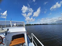 Ons uitzicht op het Uitgeestermeer.