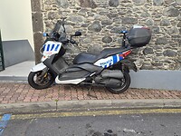 De scooter gebruikt de politie niet vaak. De remschijf was helemaal verroest.