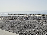 Planken vlonders om op het strand te kunnen liggen