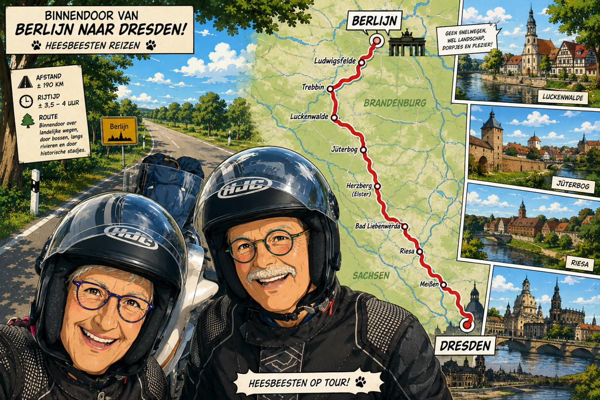 route Berlijn Dresden