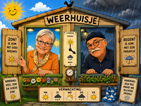 Iedere dag ander weer. We laten het zien in ons weerhuisje