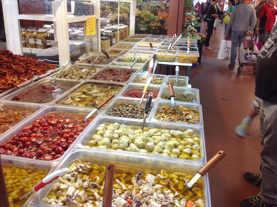 Markt in Ventemiglia , Italie