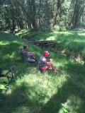 Voetjes afkoelen in de rivier