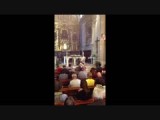 Een gitaar oncert in de kerk speciaal voor de "Peregrino's"