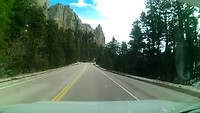 Drive up to Mt Rushmore