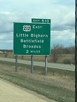 Little Big Horn sign