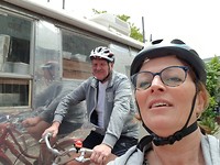 Na de lunch weer op de trappers