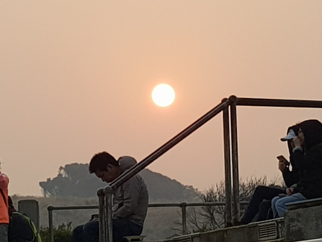 Zonsondergang bij de pinguin parade