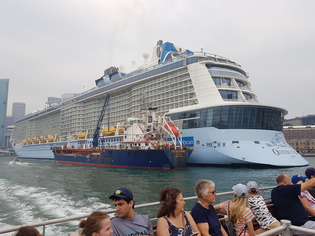 Cruiseschip, wat een joekel