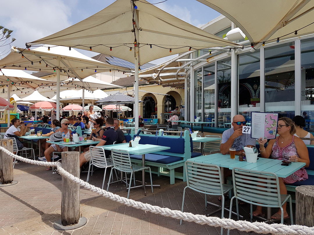 Bondi beach, leuk terras