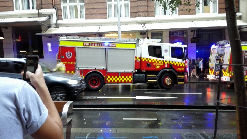 brandweer bij het hostel