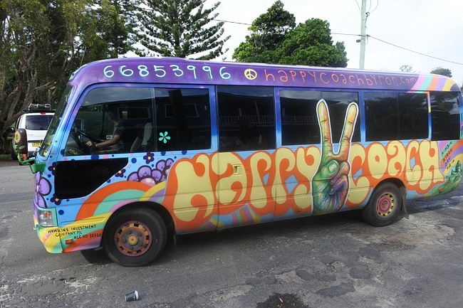 Hippie tour bus