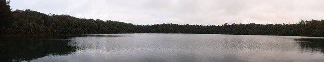 an active volcano crater lake