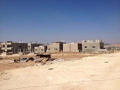 Construction just out of the camp