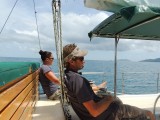 Locky the skipper and Sara the dekky