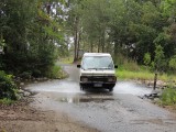 Met de campervan door de rivier ;-)