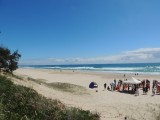 Begrafenis op Surfers Paradise beach