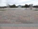 Aboriginal kunstwerk voor het parlementsgebouw