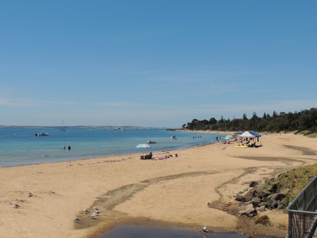 Beach aan de camping 1