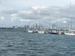 Zicht op Melbourne CBD
