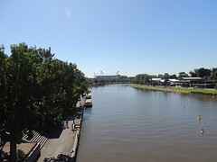Princess Bridge view on the Yarra River
