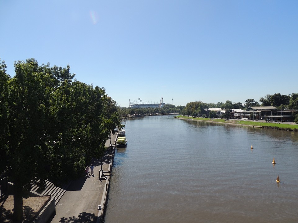Princess Bridge view on the Yarra River