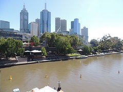 Skyline vanaf Princess Bridge