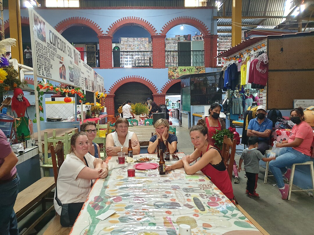 Lunch in hal