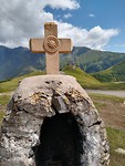 Georgisch kruis, achtergrond Gergeti kerk