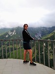 Op uitzichtpunt bij paragliding