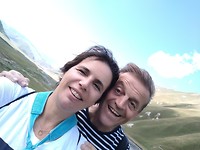 Vrolijk stel in de Truso vallei