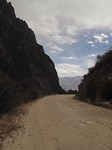De weg naar de lagunes in het park Huarascan, de terugweg hier!