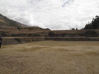 Een enorme ruimte om alle genodigden uit de Andes te herbergen tijdens vieringen
