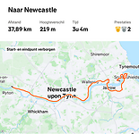 STRAVA-Route laatste dag