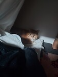 Morris op zijn plekje onder mijn bed