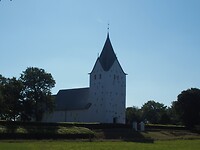 De kerken zijn hier wit