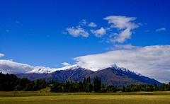 Het blijft prachtig die besneeuwde bergtoppen, hier vlakbij Arrowtown
