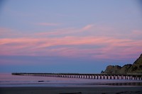 Prachtige kleuren in oostelijke richting rond zonsondergang (2) - de pier