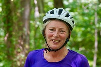 Marja vermaakte zich weer opperbest op de fiets, vlak en geen gemotoriseerd verkeer