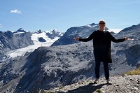 Marja voor de gletscher
