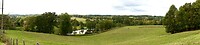 Panoramashot van het landschap