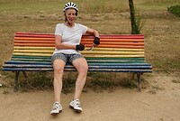 Marja haar benen waren aardig bij gebruind vandaag, ging er in bad helaas weer grotendeels af