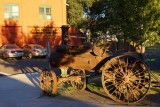 Mooie antieke tractor, die hoort bij het museum
