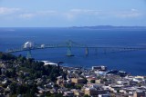 Astoria met de brug (US 101) over de Columbia River Bay
