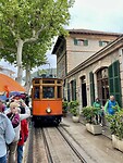 De antieke tram die ons terug ging brengen naar Sóller