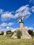Nog een fraaie windmolen vlak buiten Sant Jordi