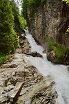 De Gastein Ache loopt in een diepe kloof dwars door Bad Gastein