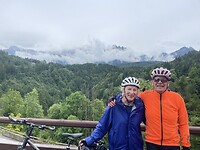 Poseren voor het uitzicht vlak voor Tarvisio