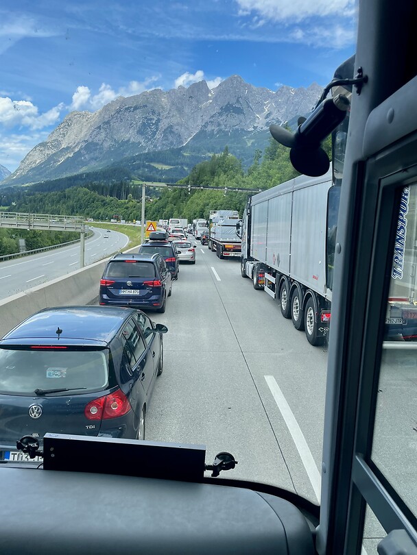 Veel wegwerkzaamheden op de Autobahn